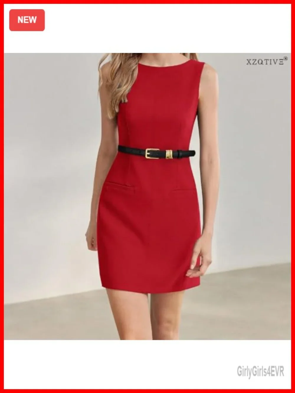 Women Skinny Leather Belt with Gold Buckle and Metal Loops for Dresses Jeans